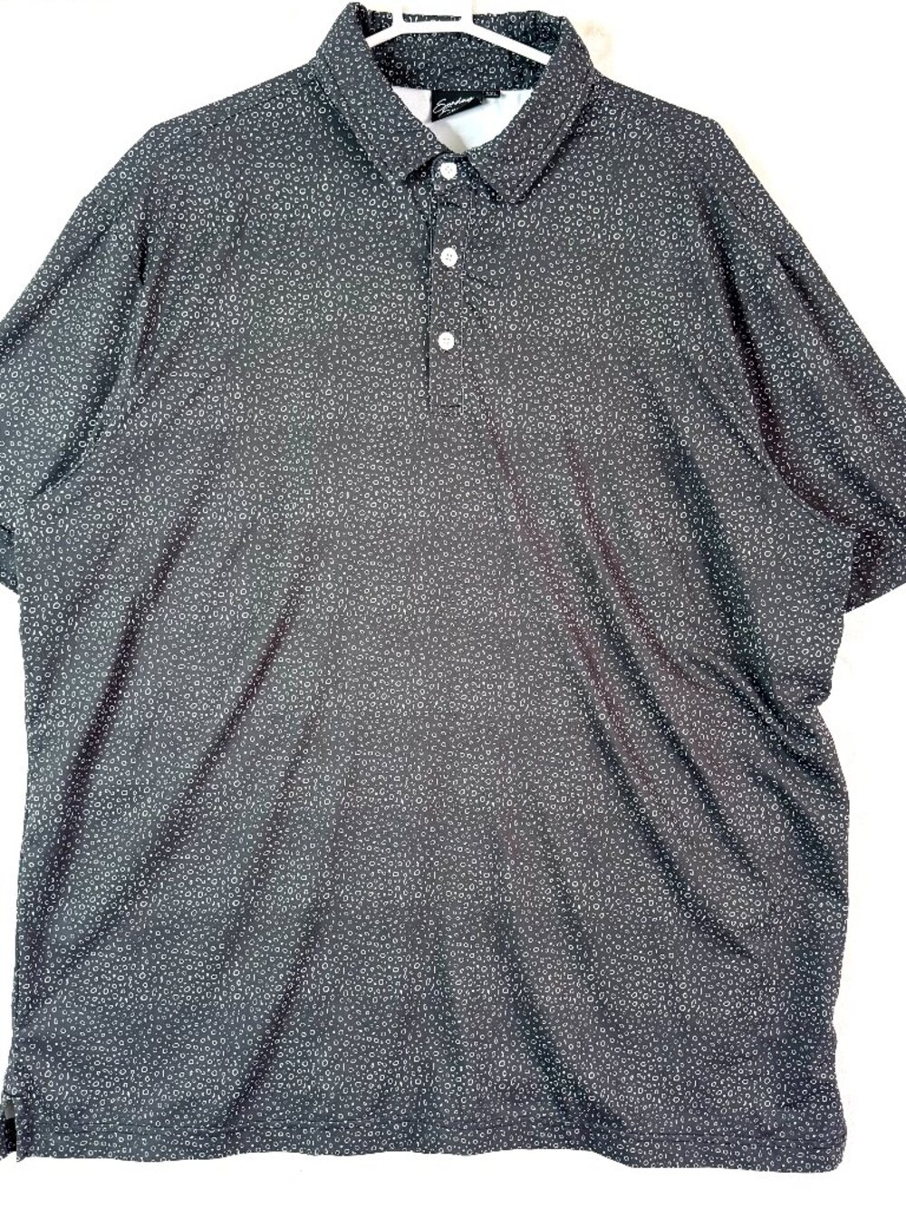 SUNDAY SWAGGER Manta Golf UPF 40 AOP Geometric Performance Polo Shirt Mens 2XL